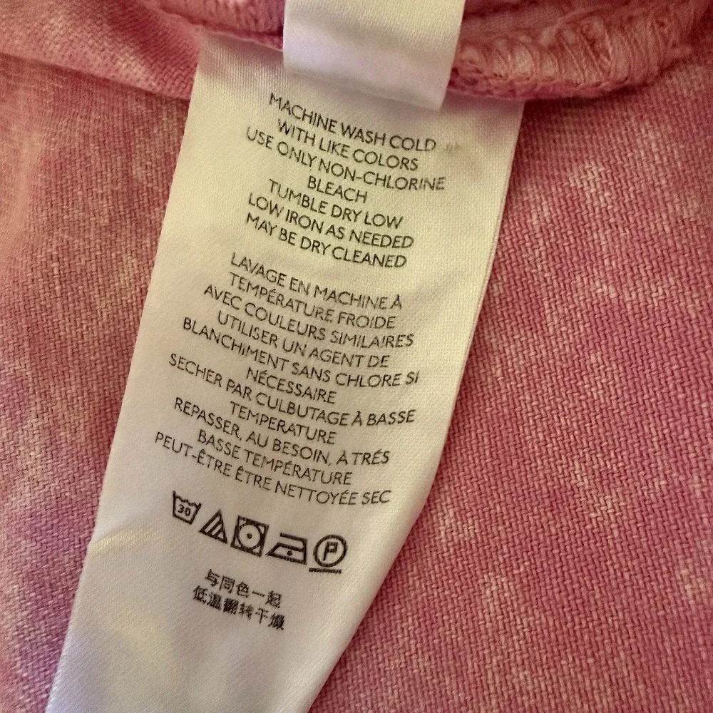 Free People‎ Maggie Jean Acid Wash Pink Button Fly Copped Distressed Hem 31